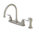 Kingston FB798EFLSP 8-Inch Centerset Kitchen Faucet with Sprayer FB798EFLSP